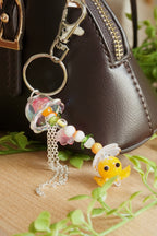Mr. Orange | Handmade | Lamp work Glass | Bag Charm