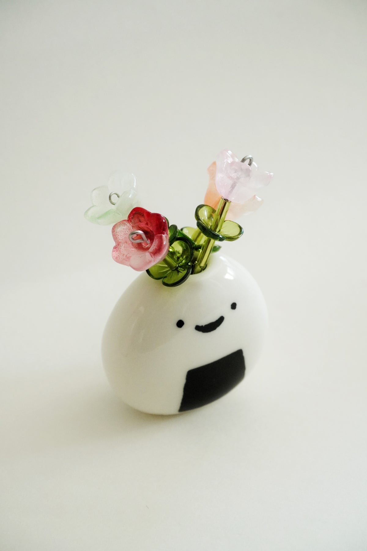 Beaded Flower Arrangement | Ceramic | Handmade Flower Stems