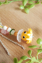 Mr. Orange | Handmade | Lamp work Glass | Bag Charm