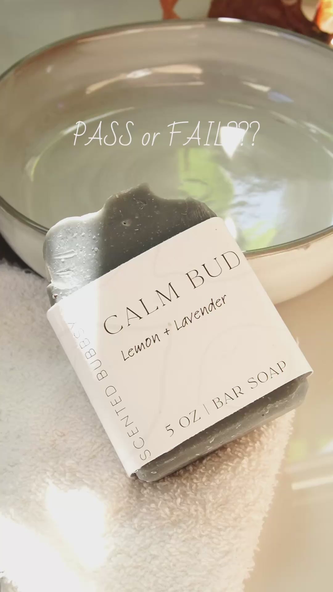 Calm Bud | Lavender & Lemon | Cold Processed Bar Soap